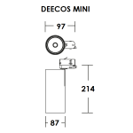 Bild von Deecos S Mini LED 19W 29° 3000K 1850lm DALI