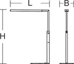 Bild von Less is more LED 92 W 3000K 8700lm schwarz