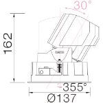 Bild von Sedon Midi Round LED 21 W 2700K 1200lm 20°