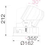 Bild von Sedon Maxi Round LED 28 W 2700K 1700lm 20°