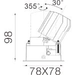 Bild von Sedon Micro Square LED 9 W 4000K 500lm 55° Phase