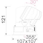 Bild von Sedon Mini Square LED 15 W 2700K 800lm 20°