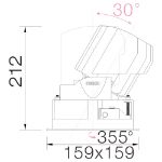 Bild von Sedon Maxi Square LED 28 W 3000K 1800lm 50° 