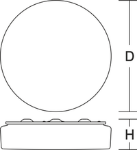 Bild von Flat Polymero Kreis PC LED 14 W 4000K 1550lm